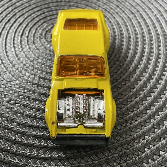 Lesney Matchbox Superfast Boss Mustang No.44 1972 Yellow Made in United Kingdom - Picture 3 of 4